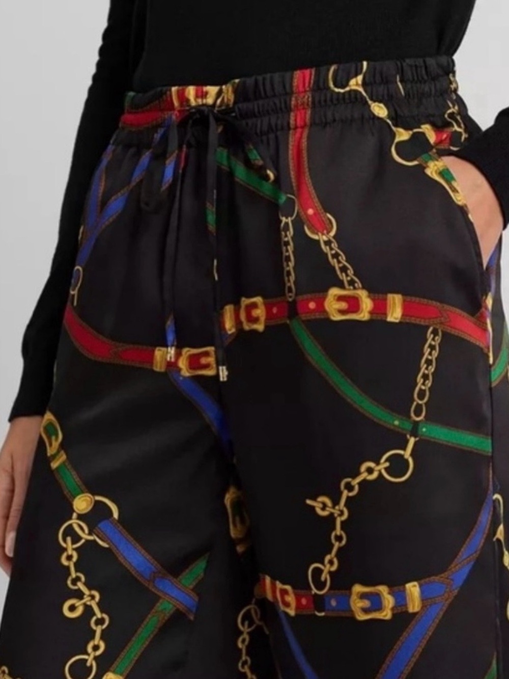 Lauren Ralph Lauren Ziakash Full-Length Pull-On Pants - Petite Medium - NEW! - Picture 1 of 7